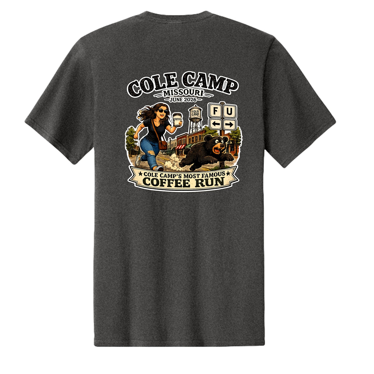 Dark Heather Grey - PC43 - BACK