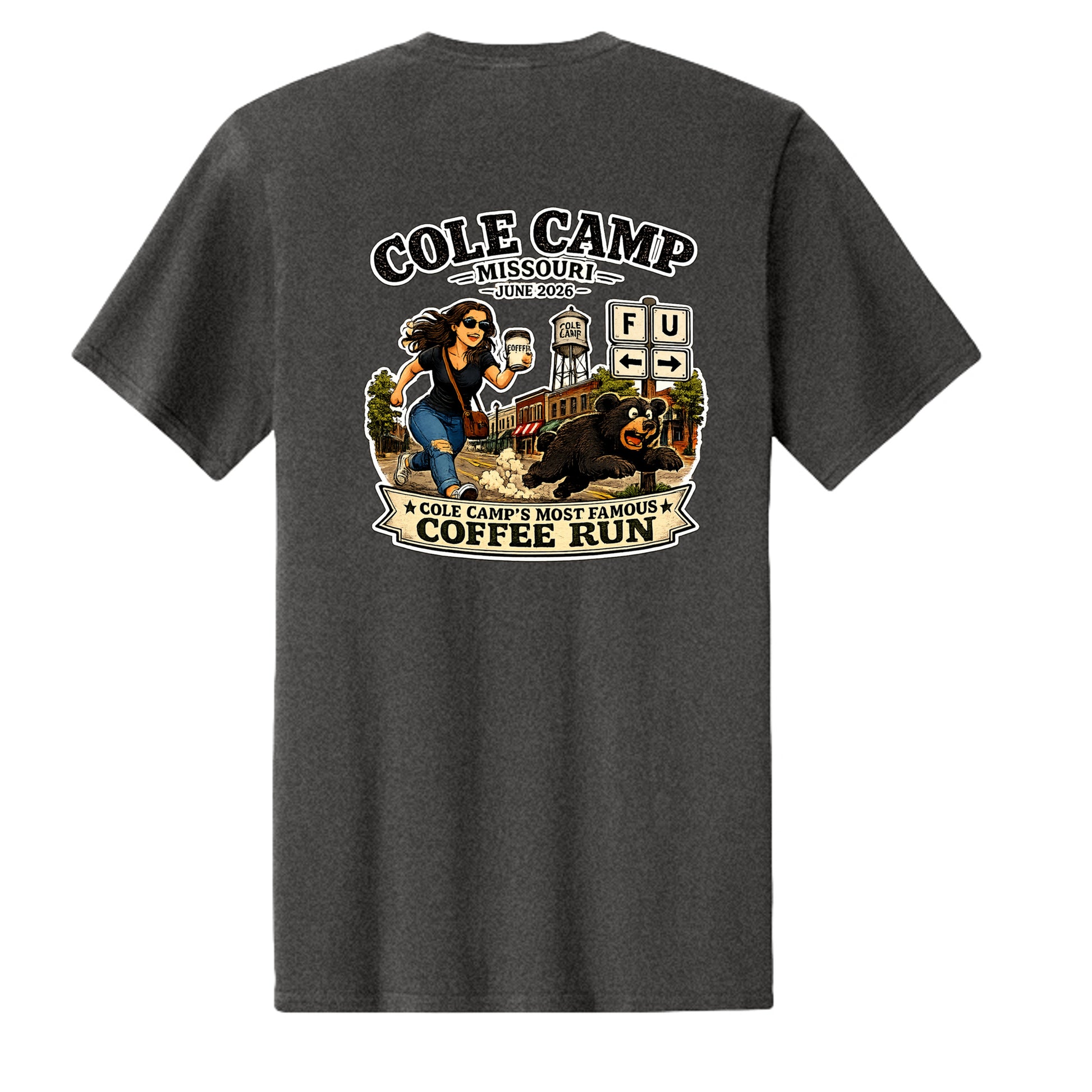 Dark Heather Grey - PC43 - BACK